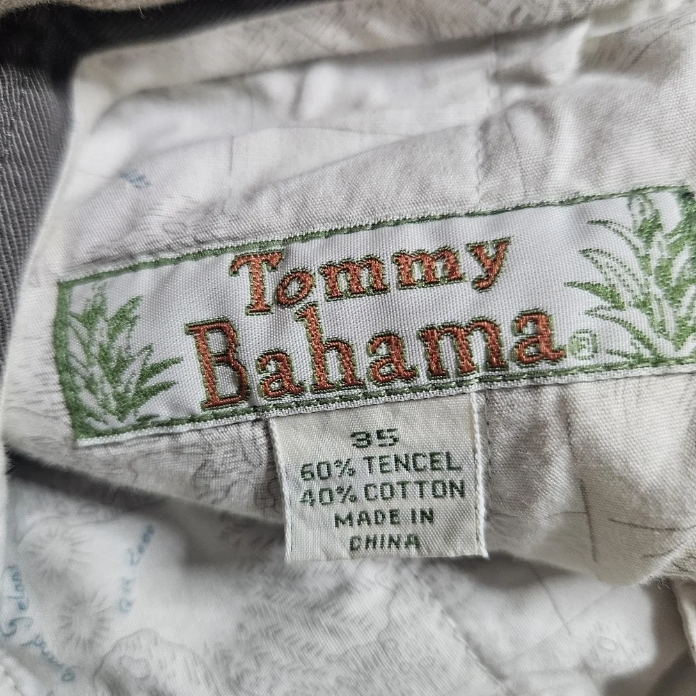 Tommy Bahama Hyannis Tencel Cotton Mens Pleated Trouser Pants Asparagus size 35